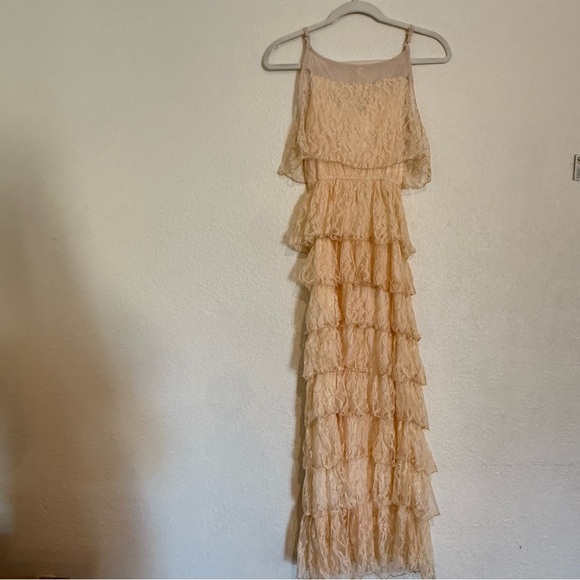 RAGA Woman's Lace Tiered Maxi Dress Size S - Picture 6 of 12